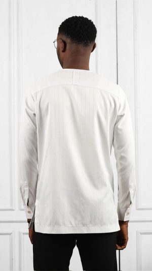 White Long Sleeves Shirt | African Wear