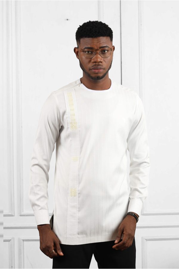 White Long Sleeves Shirt | African Wear