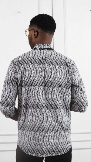 IDAN-YIRI Men’s African print Long Sleeves Shirt | African Wear