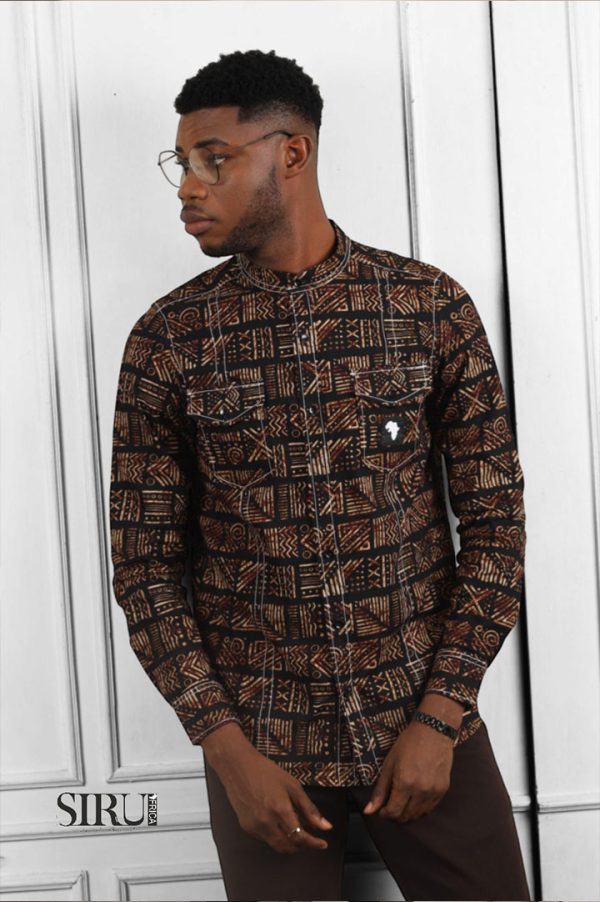 African print Long Sleeves Shirt | African Wear
