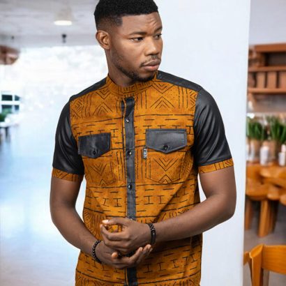 Sankara Modern African Print Shirt