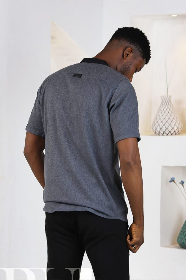 NAWA Men’s African Embroidered cashmere Blend Shirt | African Wear