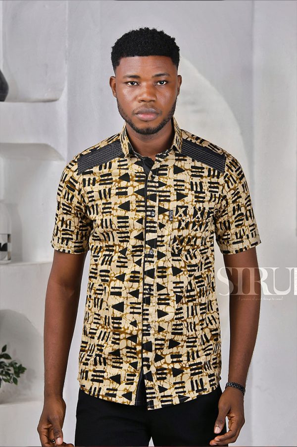 Print Short Sleeve Shirt| African Wear