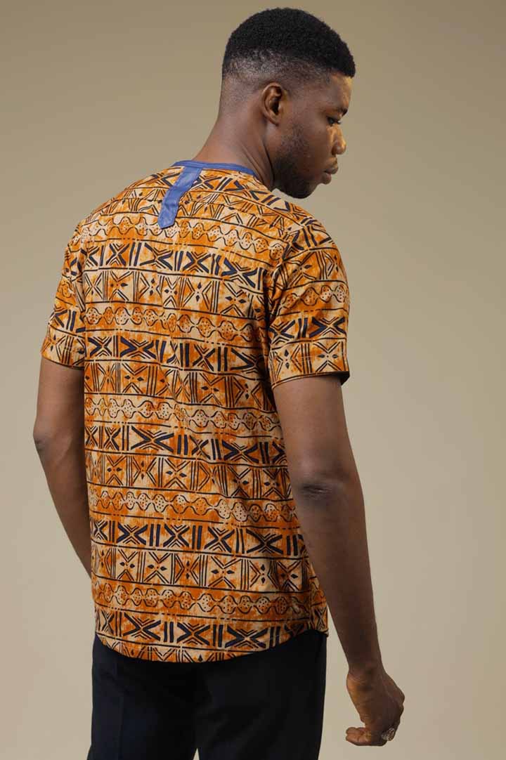 Print Short Sleeved Shirt | African Men's Wear
